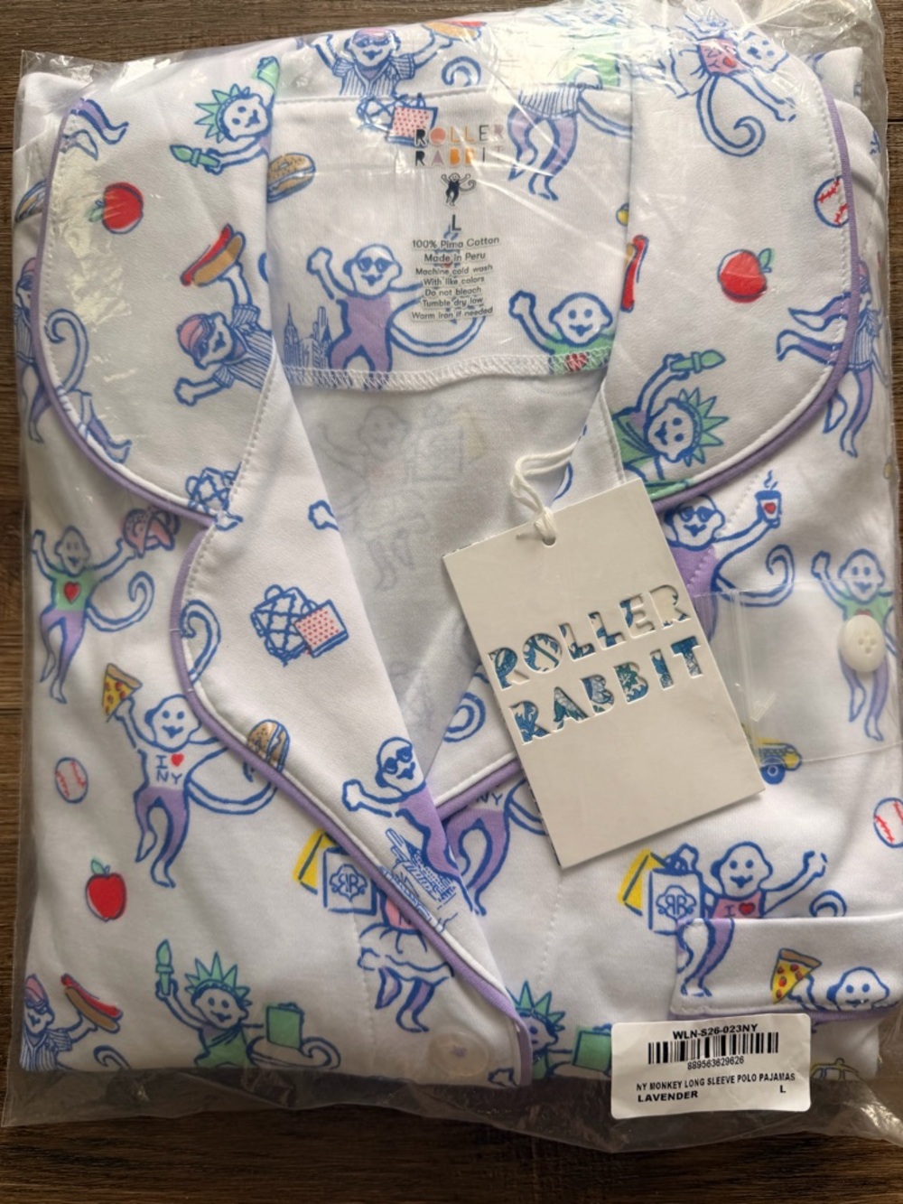 NWT - Rare Roller Rabbit NYC themed Polo Pajama Set- only sold in NYC store